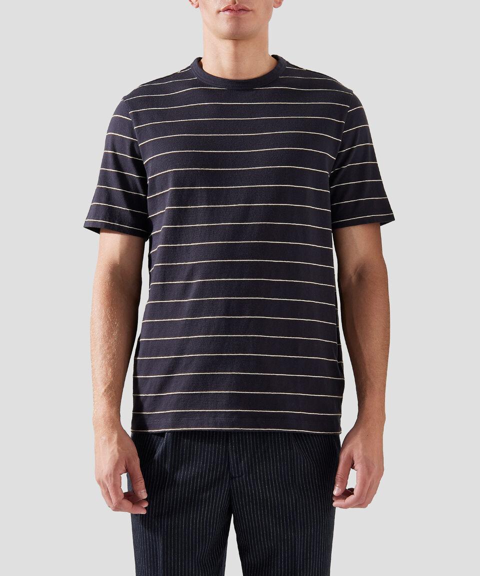 Officine Générale Playera de cuello redondo con manga corta y rayas Hombre