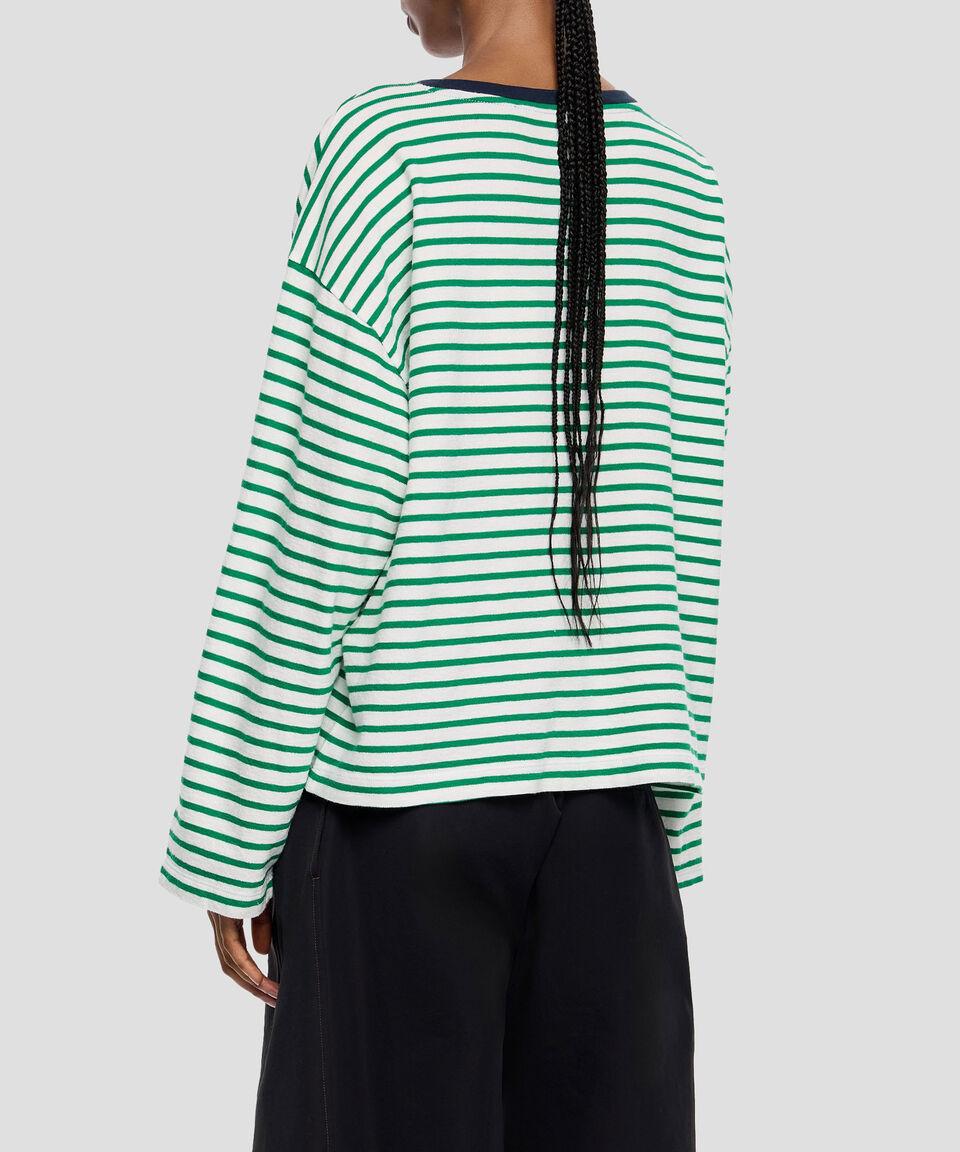 Bimba Y Lola Playera De Cuello Redondo Con Manga Larga Y Rayas Mujer