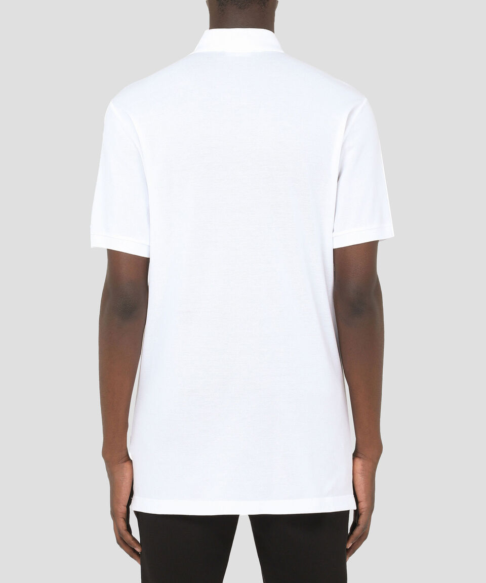 DOLCE & GABBANA Playera Polo En Piqué De Algodón Con Logotipo Hombre