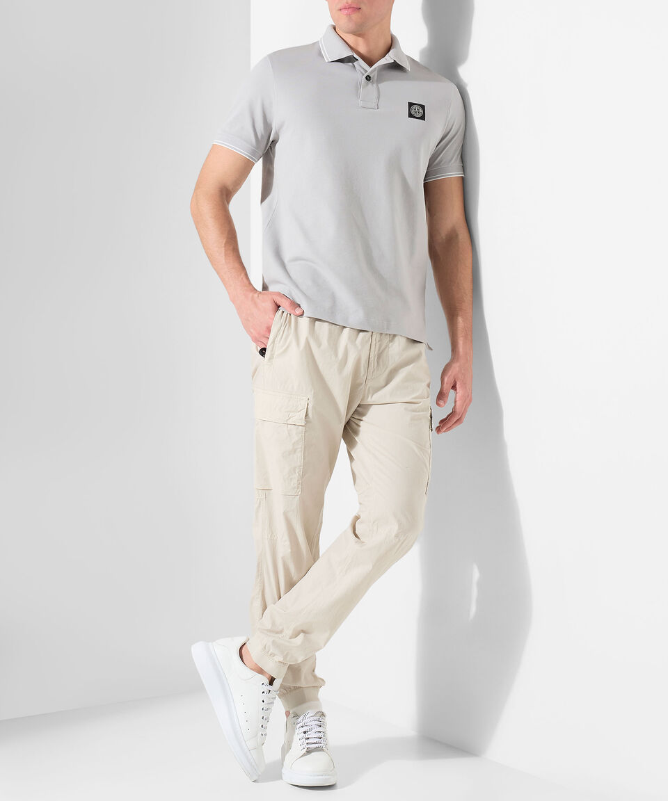 Stone Island Playera Tipo Polo Con Manga Corta Hombre