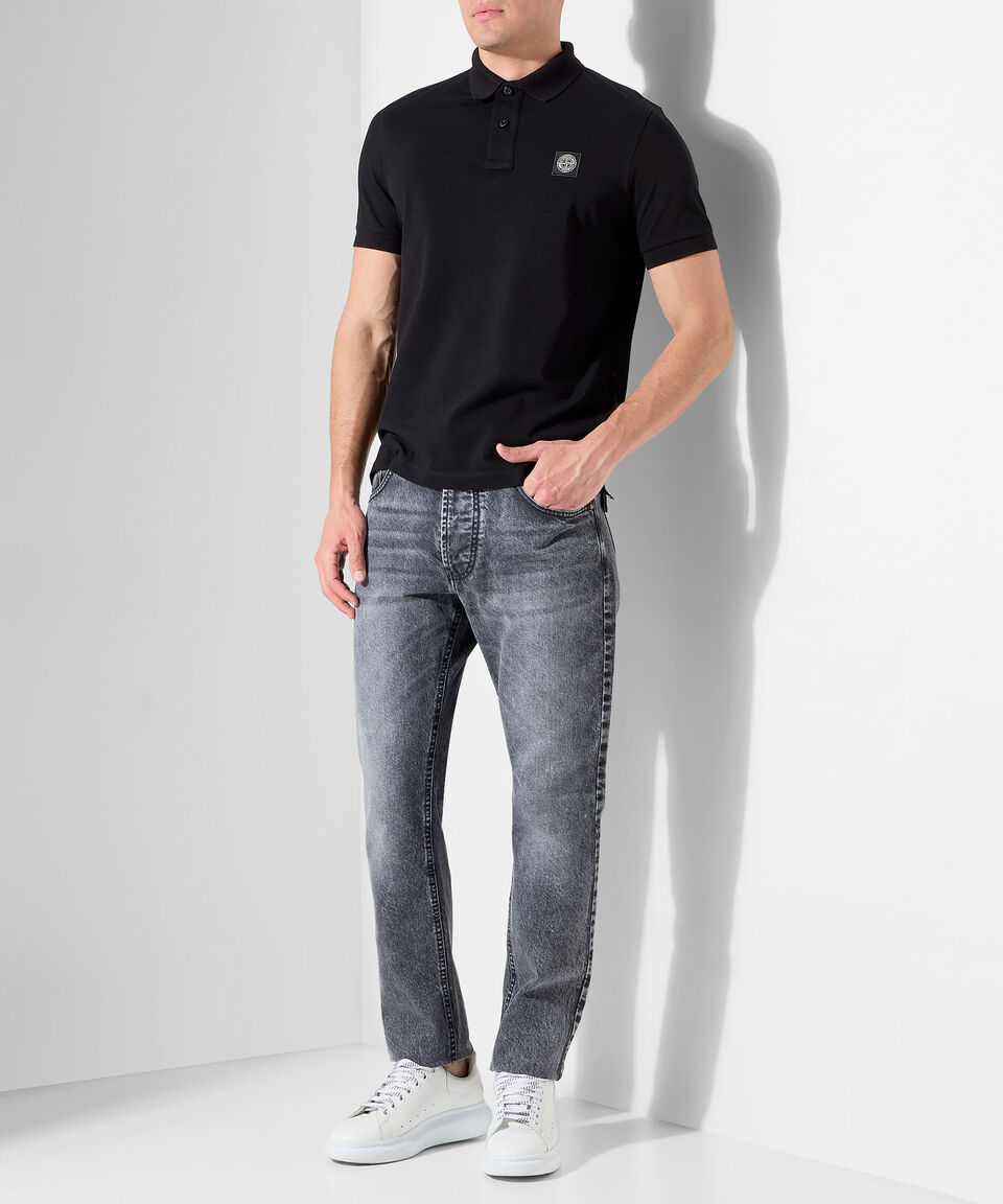 Stone Island Playera Tipo Polo Con Manga Corta Hombre