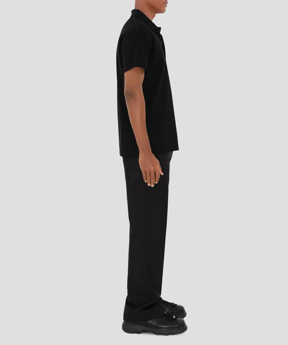 Burberry Playera Tipo Polo De Manga Corta Con Bordado Hombre