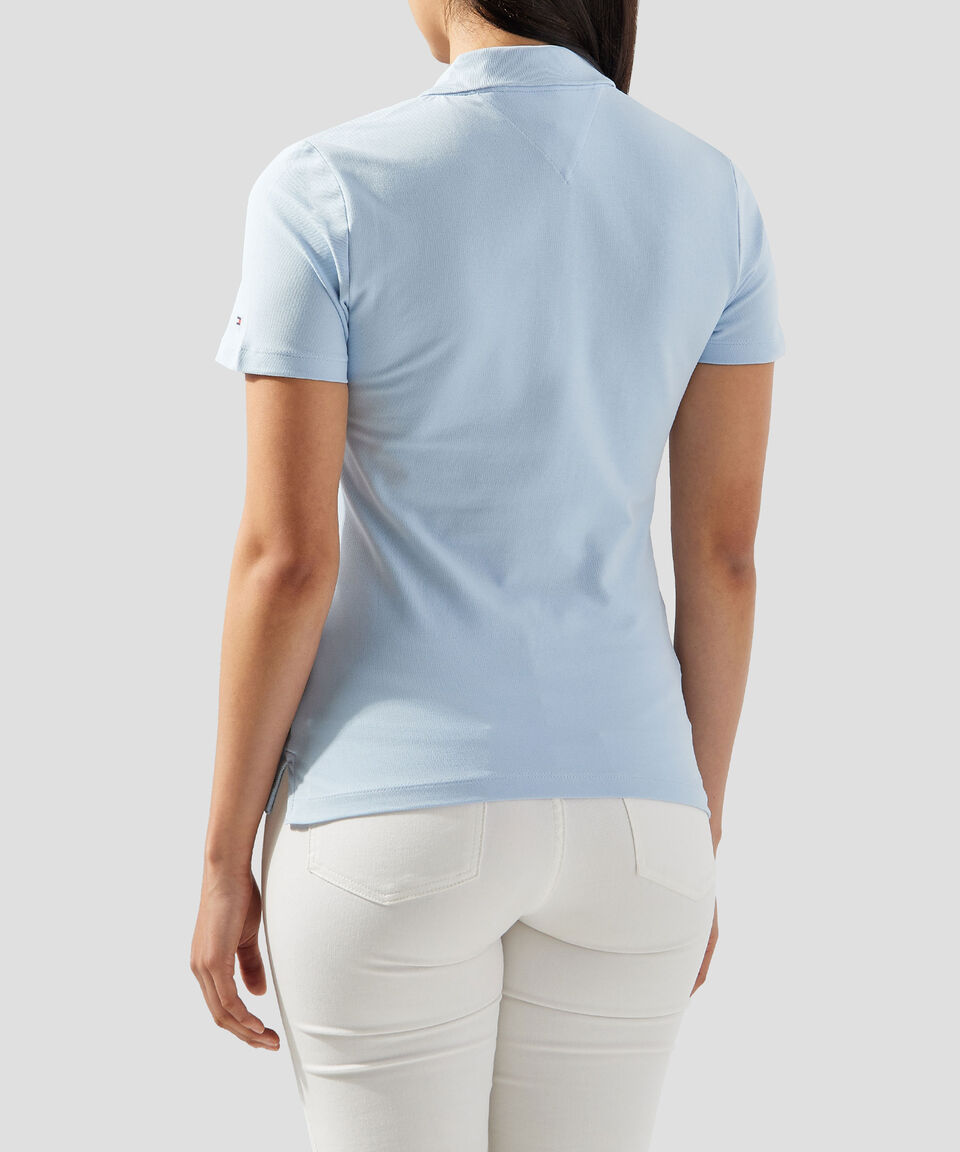 Tommy Hilfiger Playera Tipo Polo De Manga Corta Mujer
