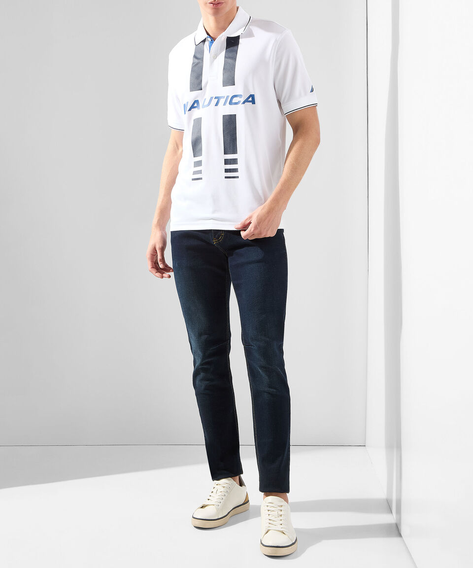 Nautica Playera Tipo Polo Manga Corta Estampada Hombre