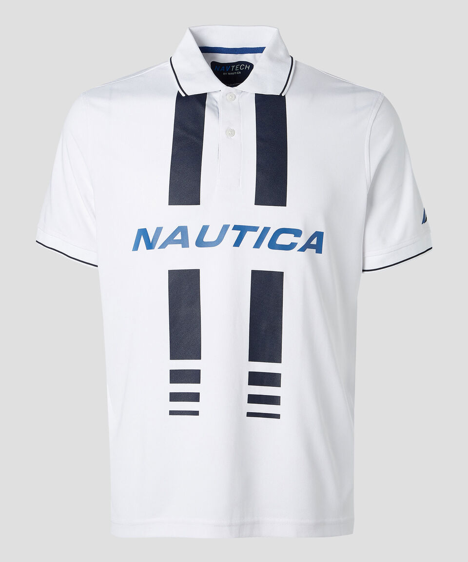 Nautica Playera Tipo Polo Manga Corta Estampada Hombre