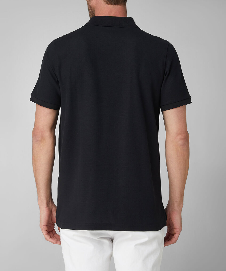 Psycho Bunny Playera Tipo Polo Negra Manga Corta Hombre