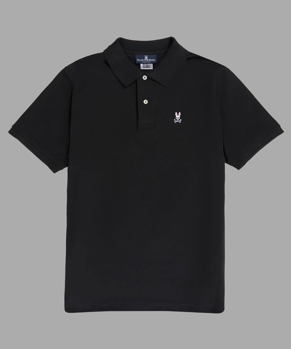 Psycho Bunny Playera Tipo Polo Negra Manga Corta Hombre