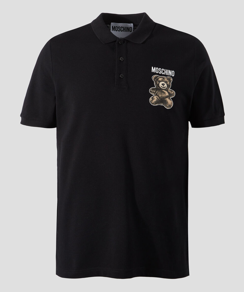 Moschino Playera Tipo Polo Oso De Manga Corta Hombre
