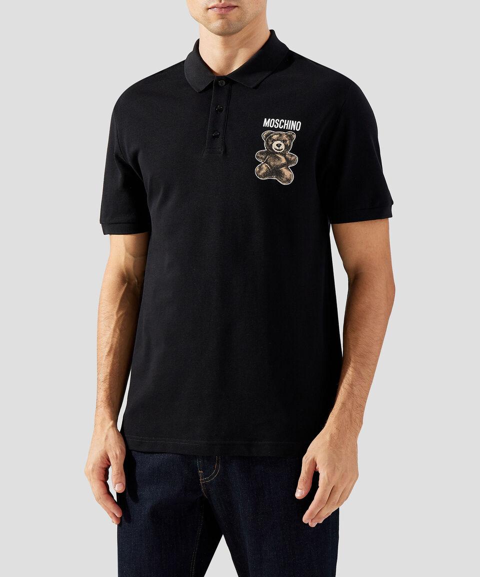 Moschino Playera tipo polo Oso de manga corta Hombre