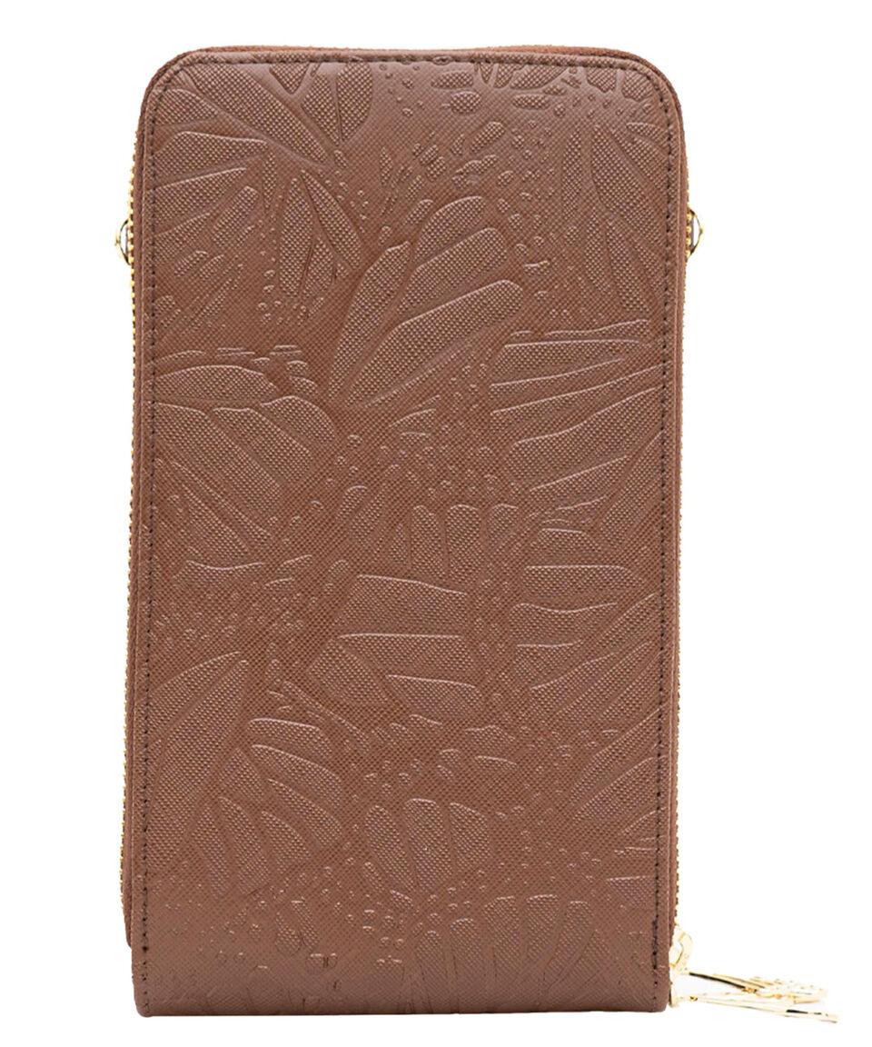 Pineda Covalin Porta Celular Grabado Con Mariposa Mujer