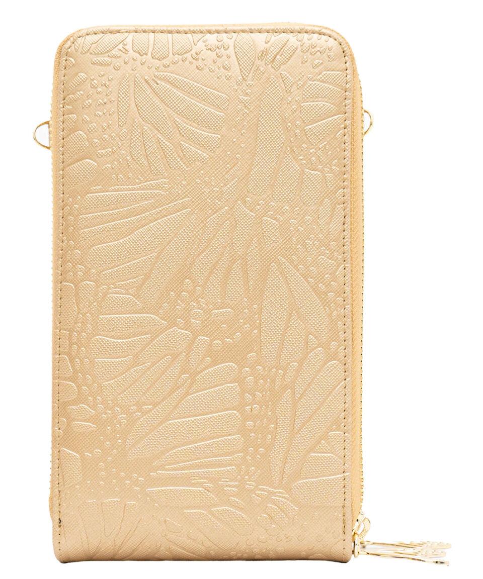Pineda Covalin Porta Celular Grabado Con Mariposa Mujer