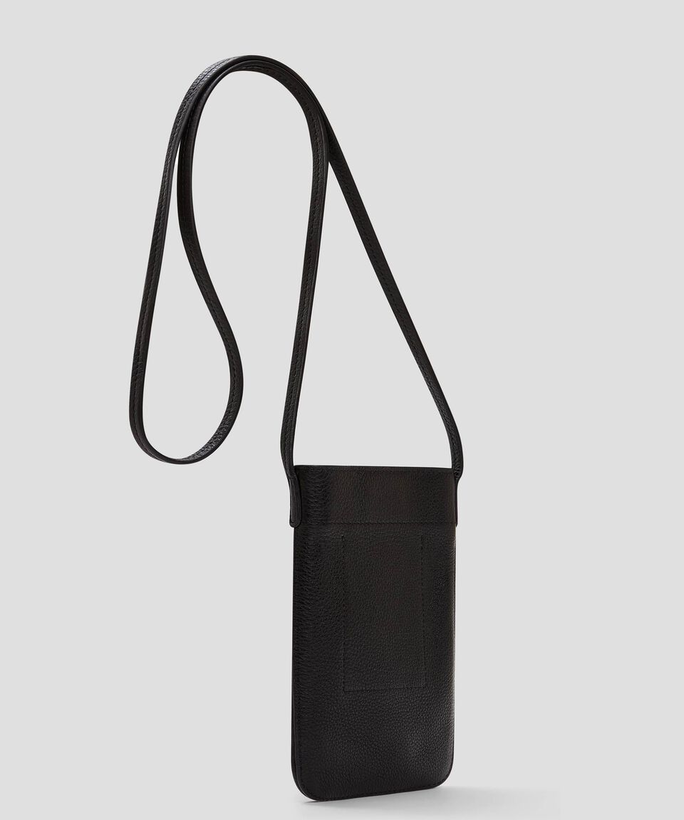 Gerard Darel Porta Celular Negro En Piel LadyPhone Mujer