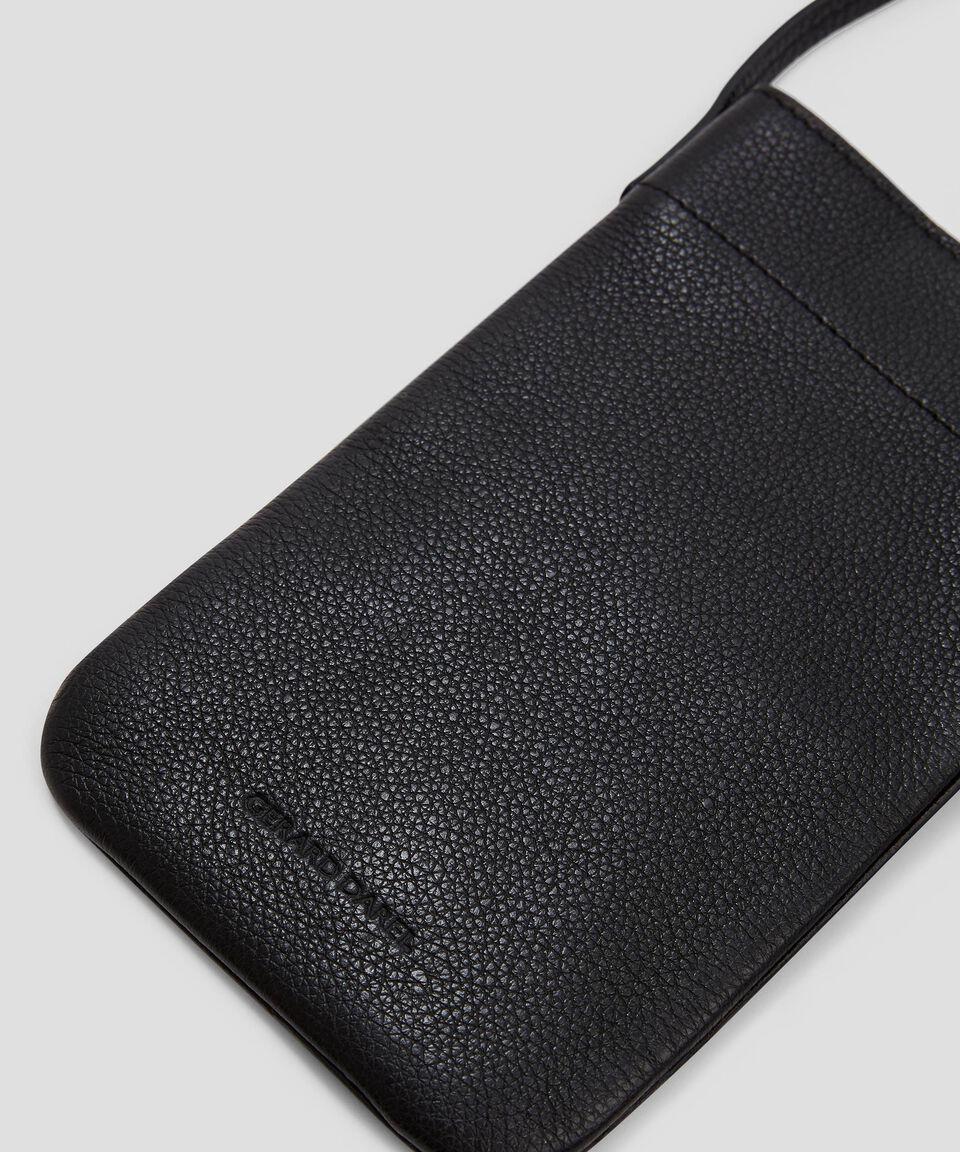 Gerard Darel Porta Celular Negro En Piel LadyPhone Mujer