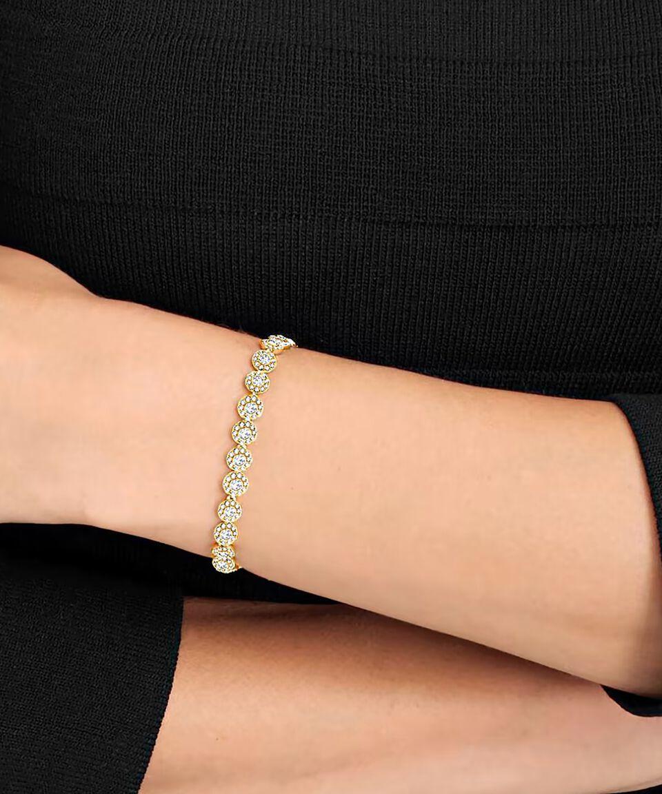 Swarovski Pulsera Con Cristales Redondos Angelic Mujer