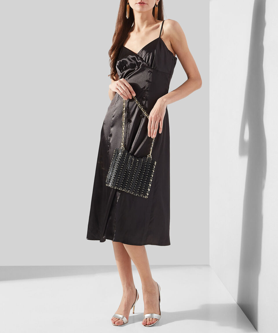 Rabanne Bolsa Shoulder En Piel Con Metálicos Mujer