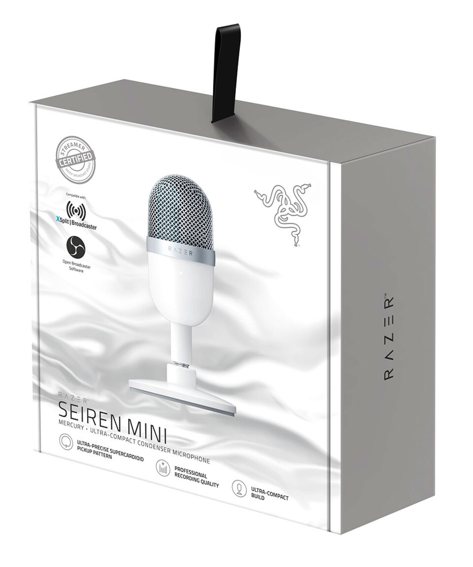 Razer Micrófono Gaming Siren Mini Plata