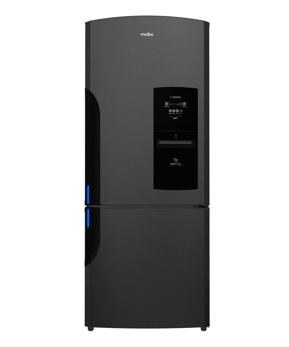 Mabe Refrigerador Bottom Mount De 520 Litros Black Stainless RMB520IWMRP1 Negro
