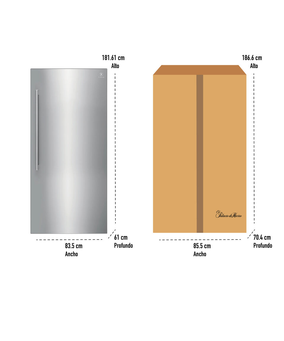 Electrolux Refrigerador EI33AR80WS Deluxe 19 P3 Acero Inoxidable