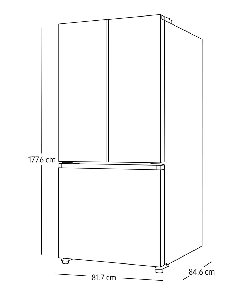 Samsung Refrigerador French Door 25 P3 Con Centro De Bebidas RF25C5551S9/EM Acero