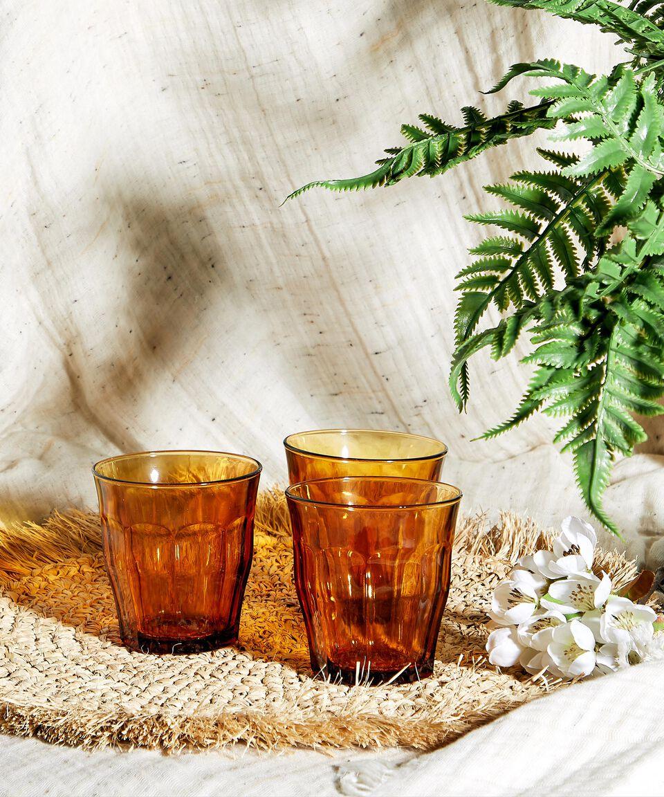 Regalos Siglo XXI Set 6 Vasos Picardie - ámbar