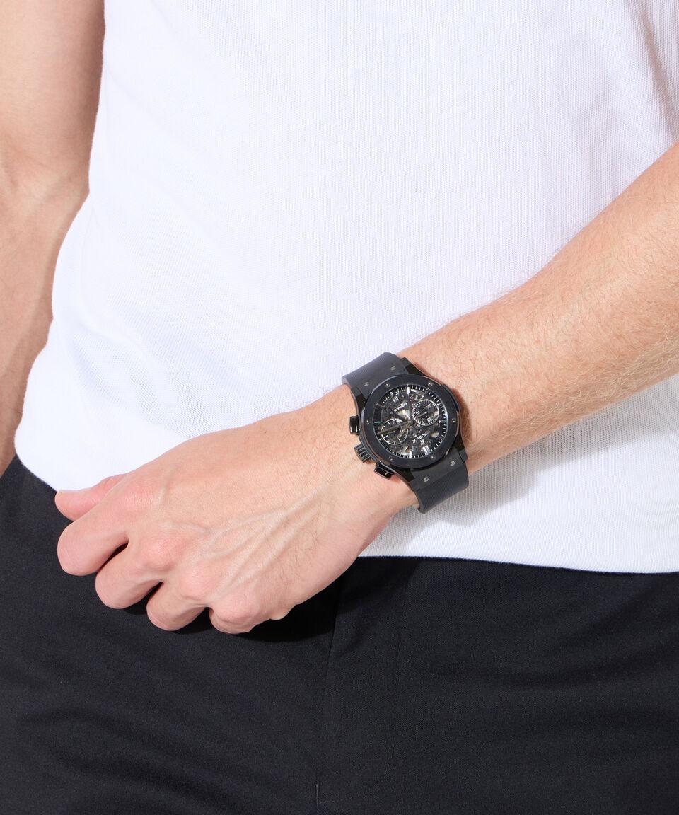 Hublot Reloj Para Hombre Aerofusion Black Magic Casual Negro