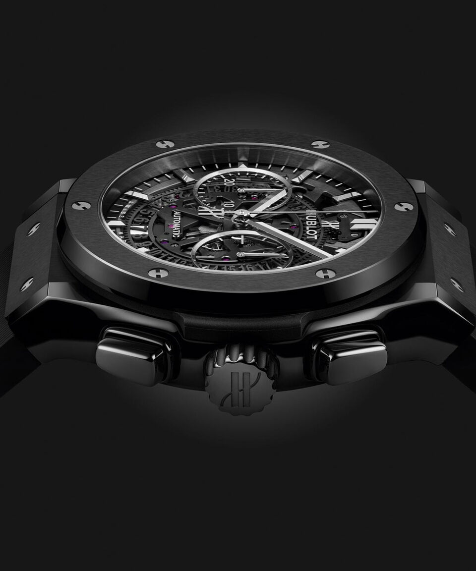 Hublot Reloj Para Hombre Aerofusion Black Magic Casual Negro