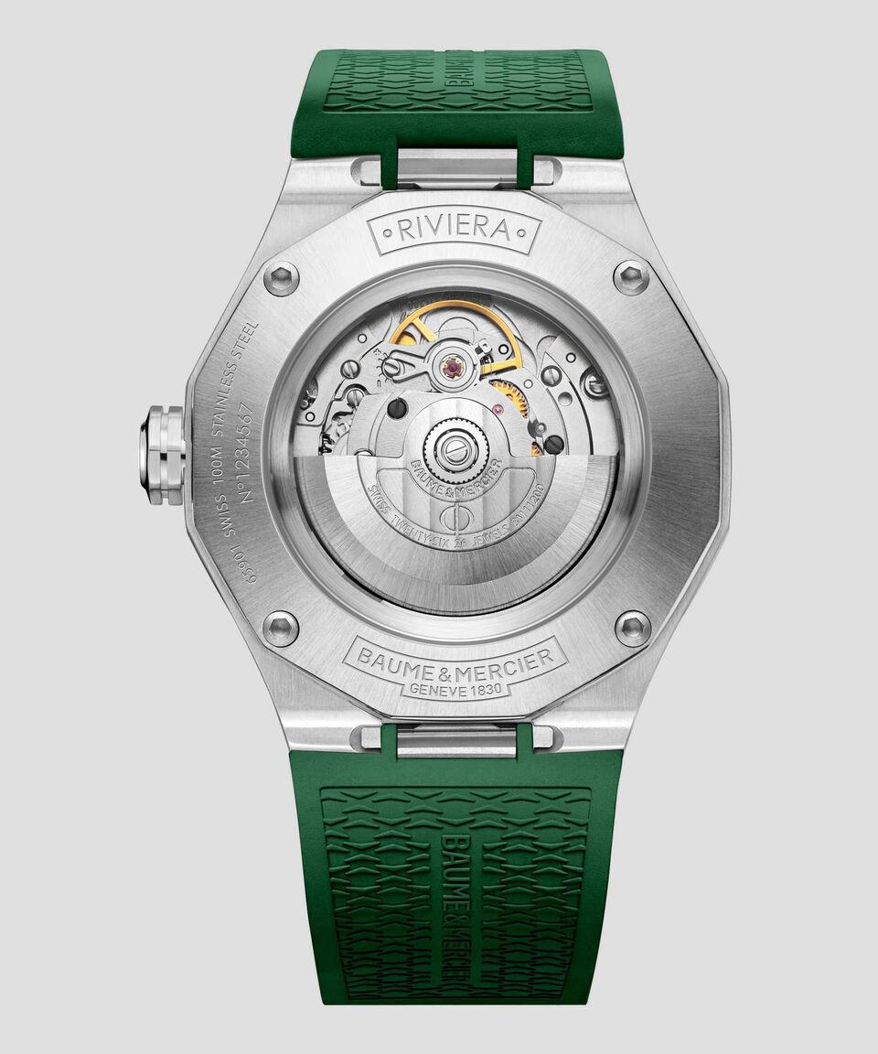Baume & Mercier Reloj Para Hombre Geneve Casual Acero Verde