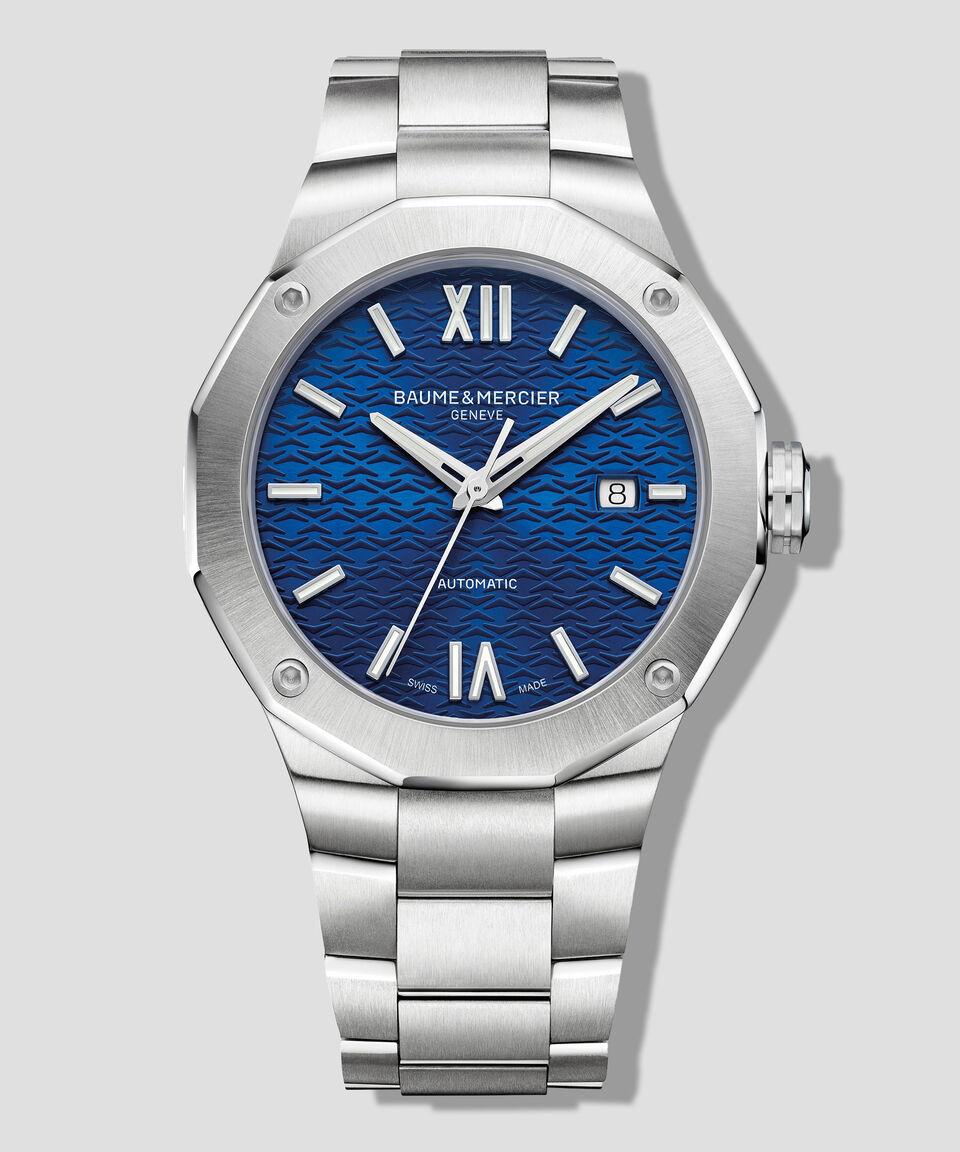 Baume & Mercier Reloj para Hombre Riviera Casual Plateado