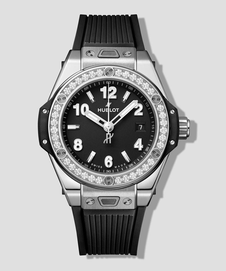 Hublot Reloj Para Mujer Bing Bang One Clic Casual Plateado Negro