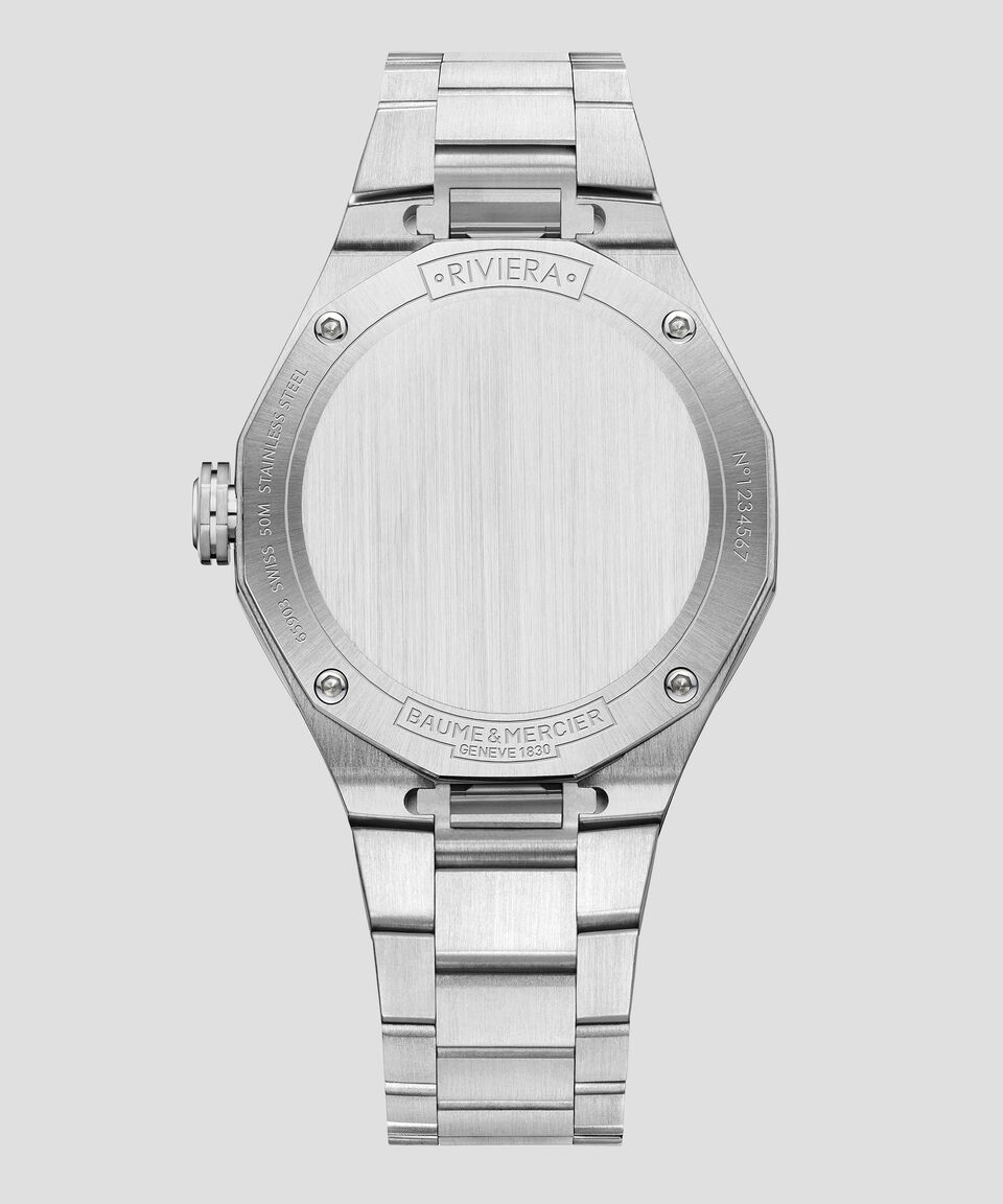 Baume & Mercier Reloj Para Mujer Riviera Casual Plateado