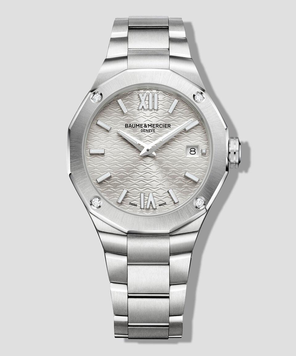 Baume & Mercier Reloj para Mujer Riviera Casual Plateado