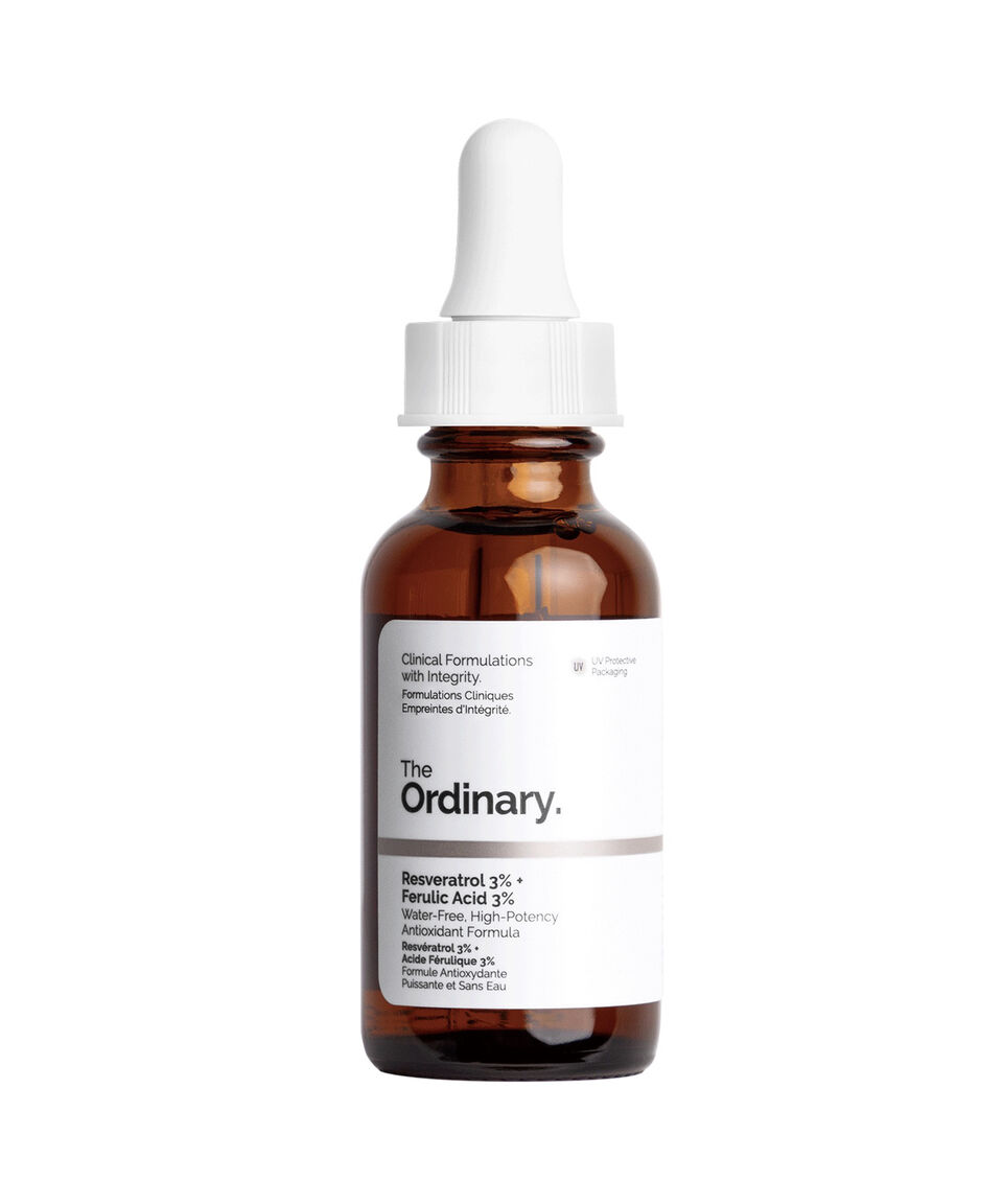 The Ordinary Resveratrol Serum 3% + Ferulic Acid 3% (Suero antioxidante con Resveratrol y Ácido Ferúlico) 30 ml