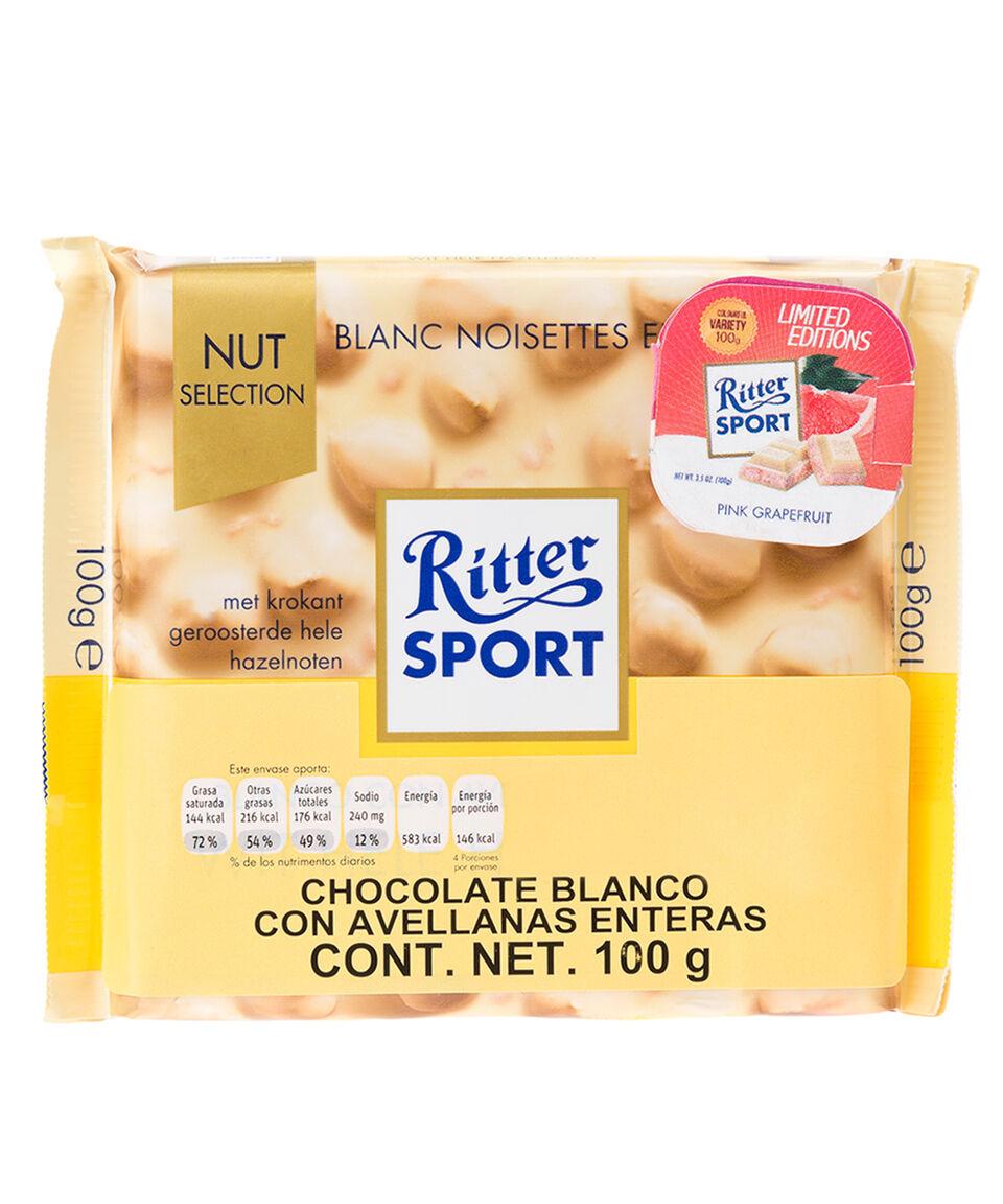 Ritter Sport Chocolate Blanco con Avellanas 100 g