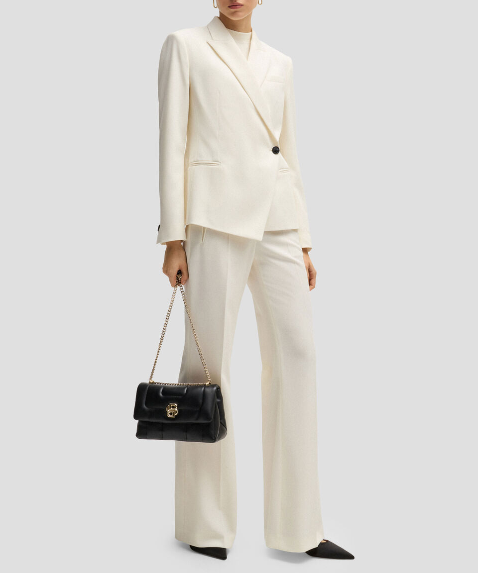 Boss Saco Slim Fit En Sarga De Mezcla De Lana Mujer