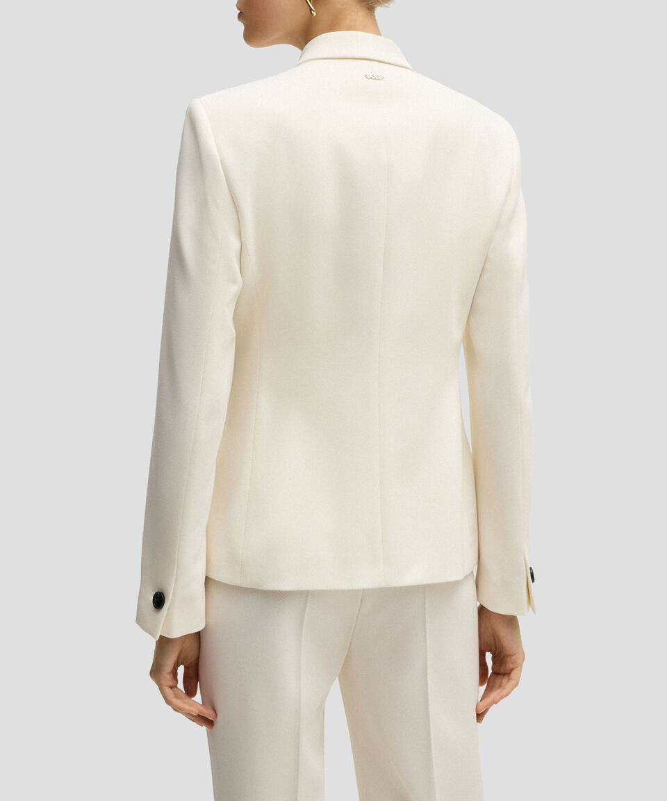 Boss Saco Slim Fit En Sarga De Mezcla De Lana Mujer