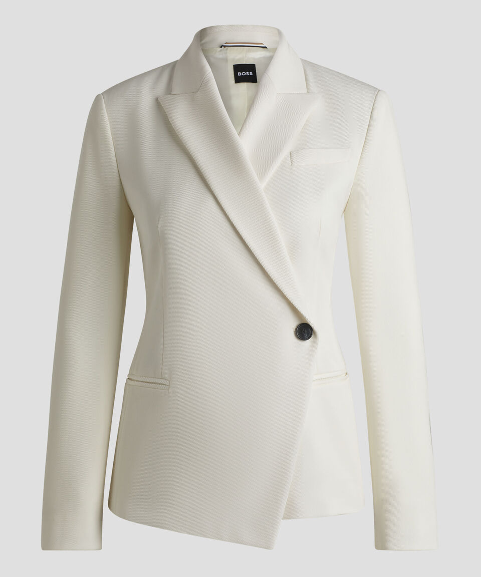 Boss Saco Slim Fit En Sarga De Mezcla De Lana Mujer