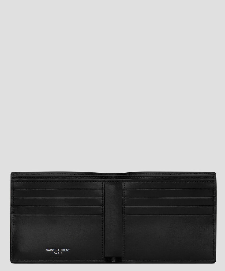 Saint Laurent Paris Cartera Bifold En Piel Hombre