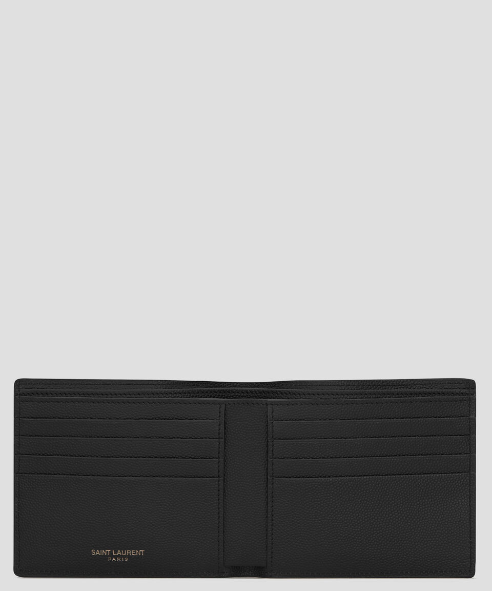 Saint Laurent Paris Cartera Bifold En Piel Hombre