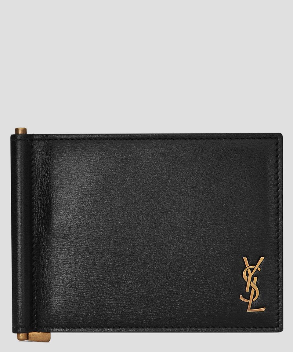 Saint Laurent Paris Cartera bifold en piel Hombre