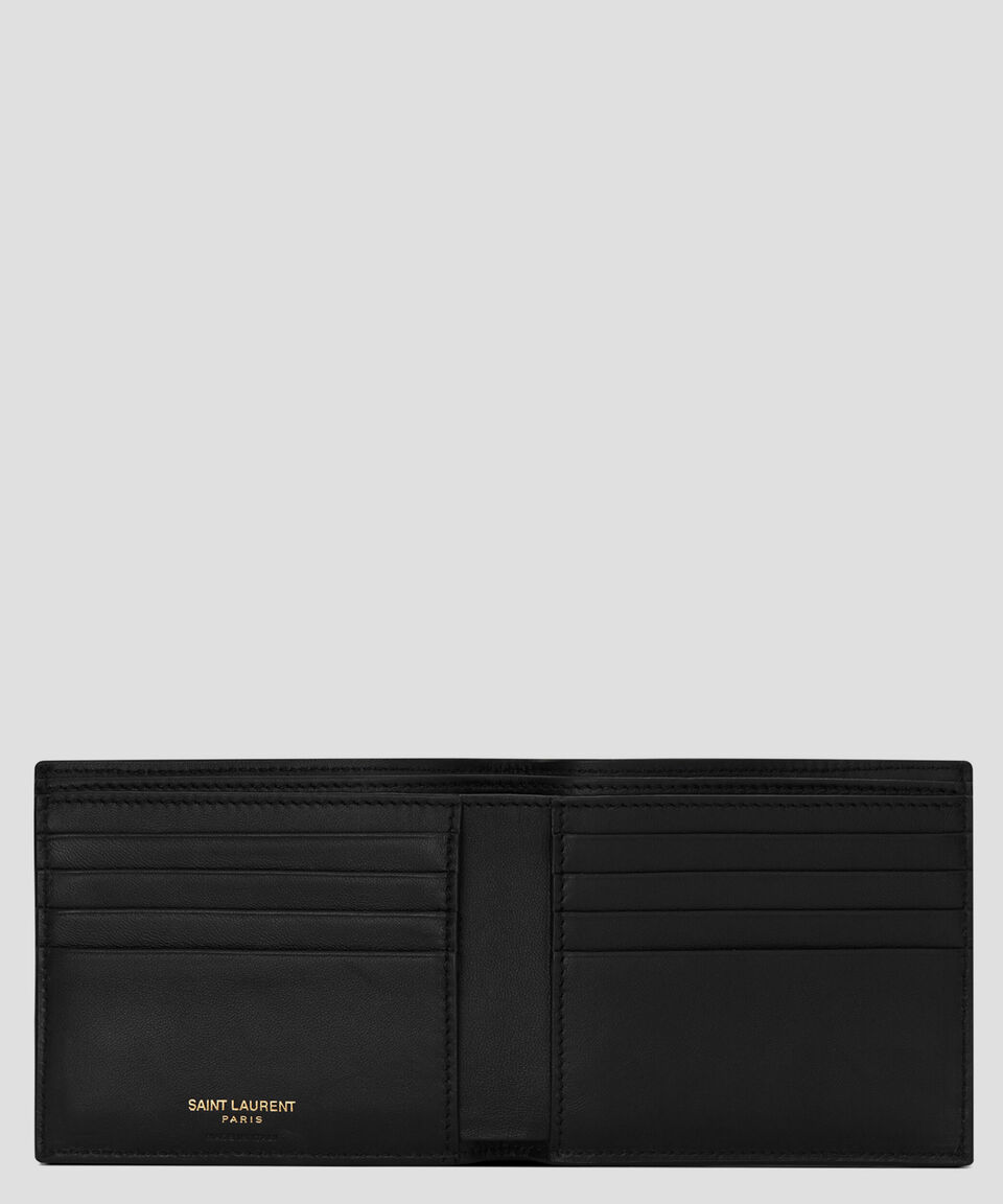 Saint Laurent Paris Cartera Bifold En Piel Hombre