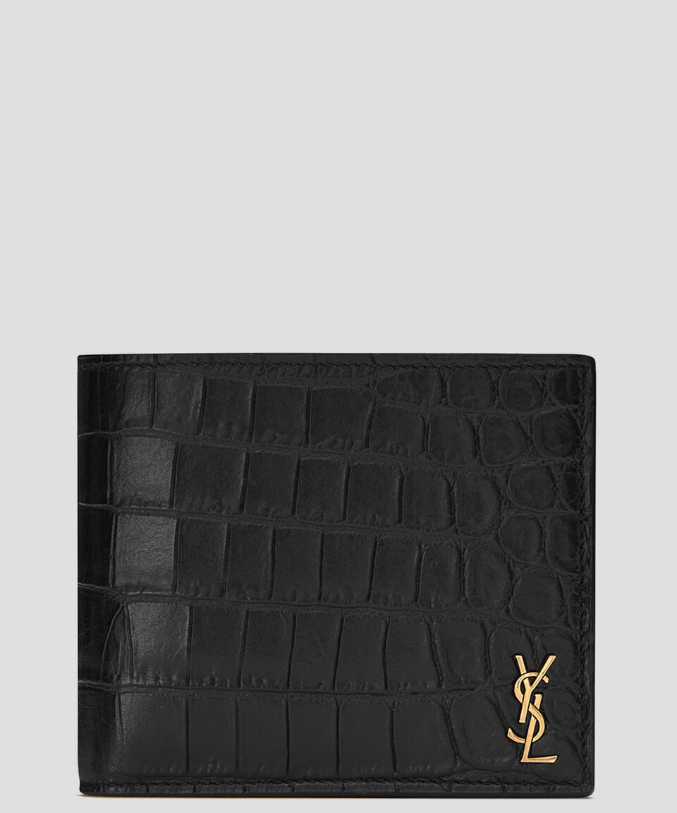 Saint Laurent Paris Cartera bifold en piel Hombre