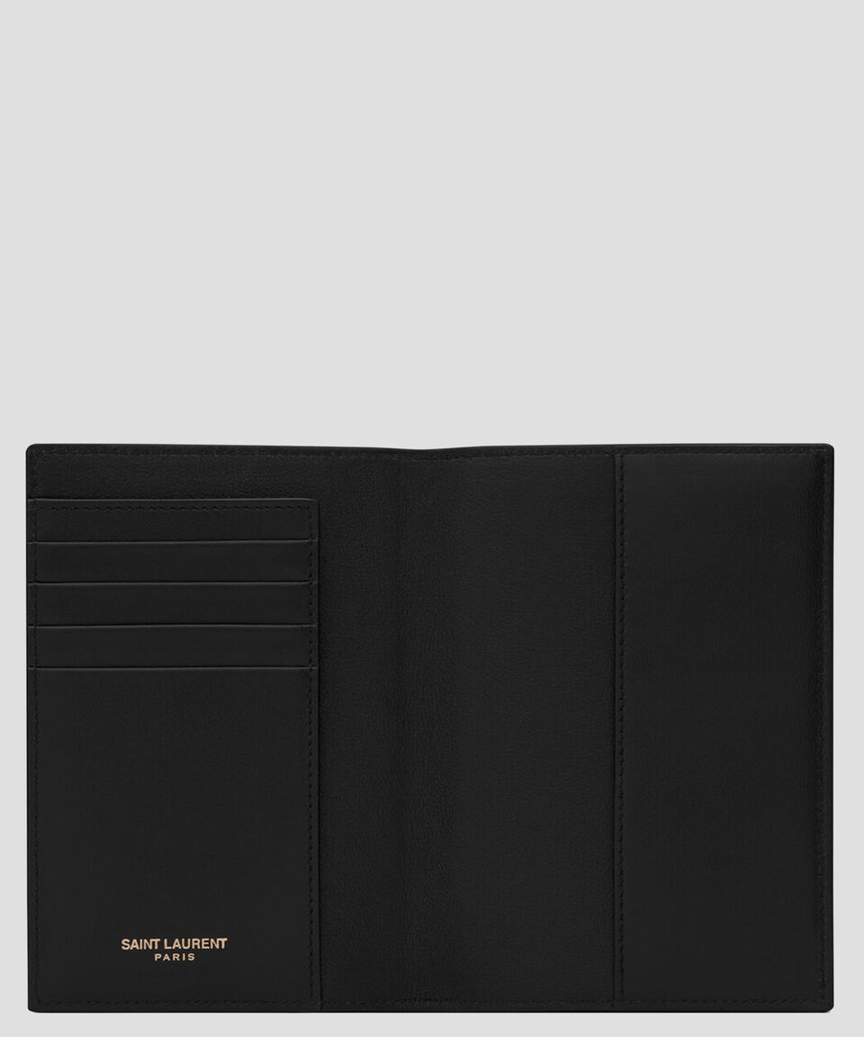Saint Laurent Paris Portapasaporte En Piel Unisex