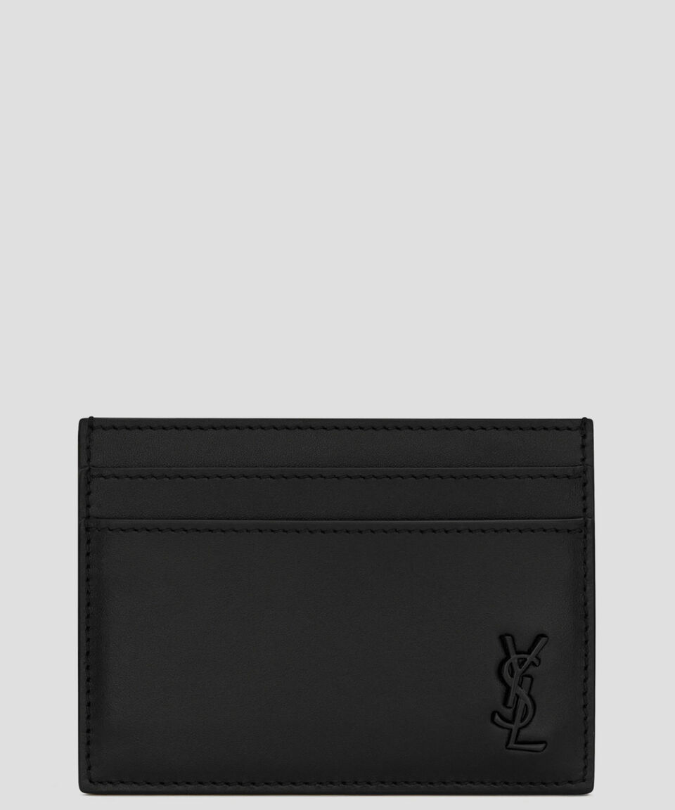 Saint Laurent Paris Tarjetero en piel Hombre