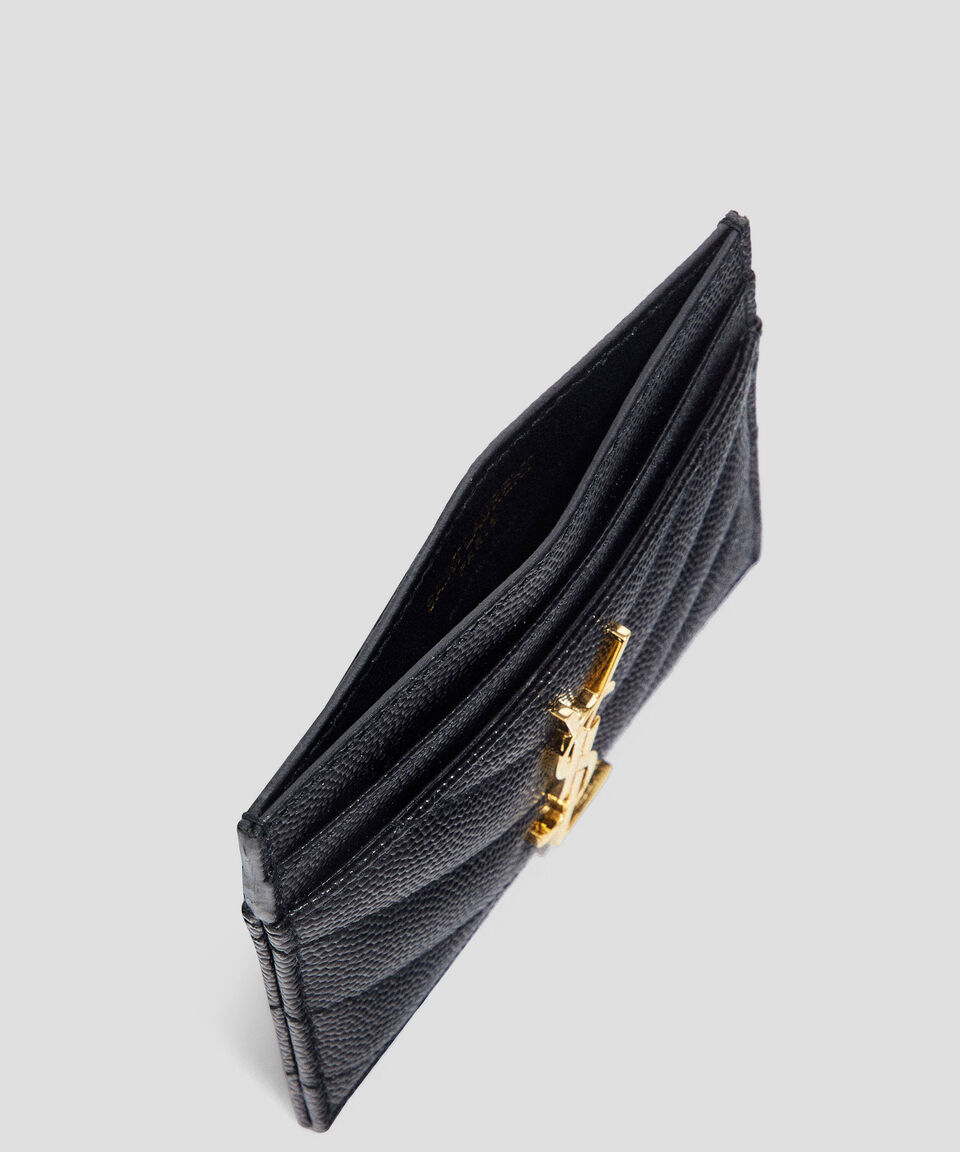 Saint Laurent Paris Tarjetero En Piel Mujer