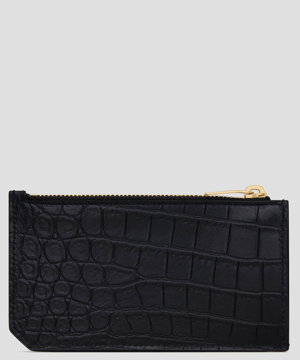 Saint Laurent Paris Tarjetero En Piel Mujer