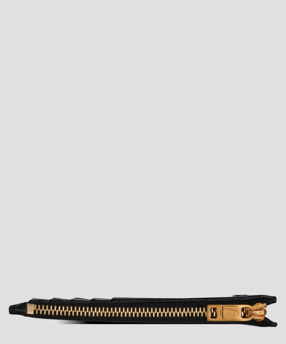 Saint Laurent Paris Tarjetero En Piel Mujer