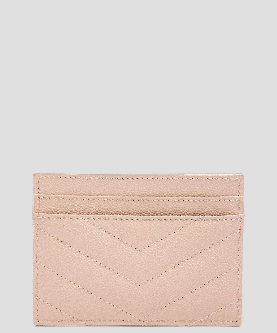 Saint Laurent Paris Tarjetero En Piel Mujer