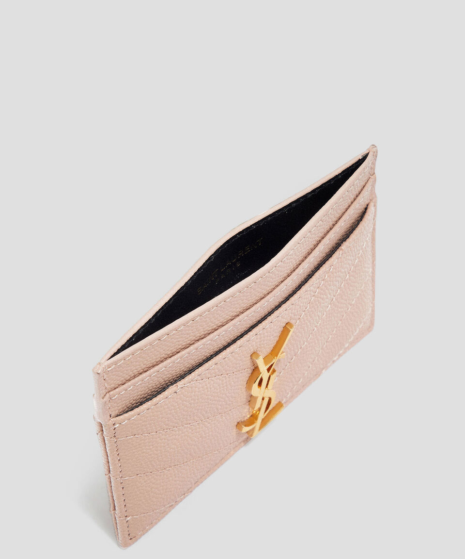 Saint Laurent Paris Tarjetero En Piel Mujer