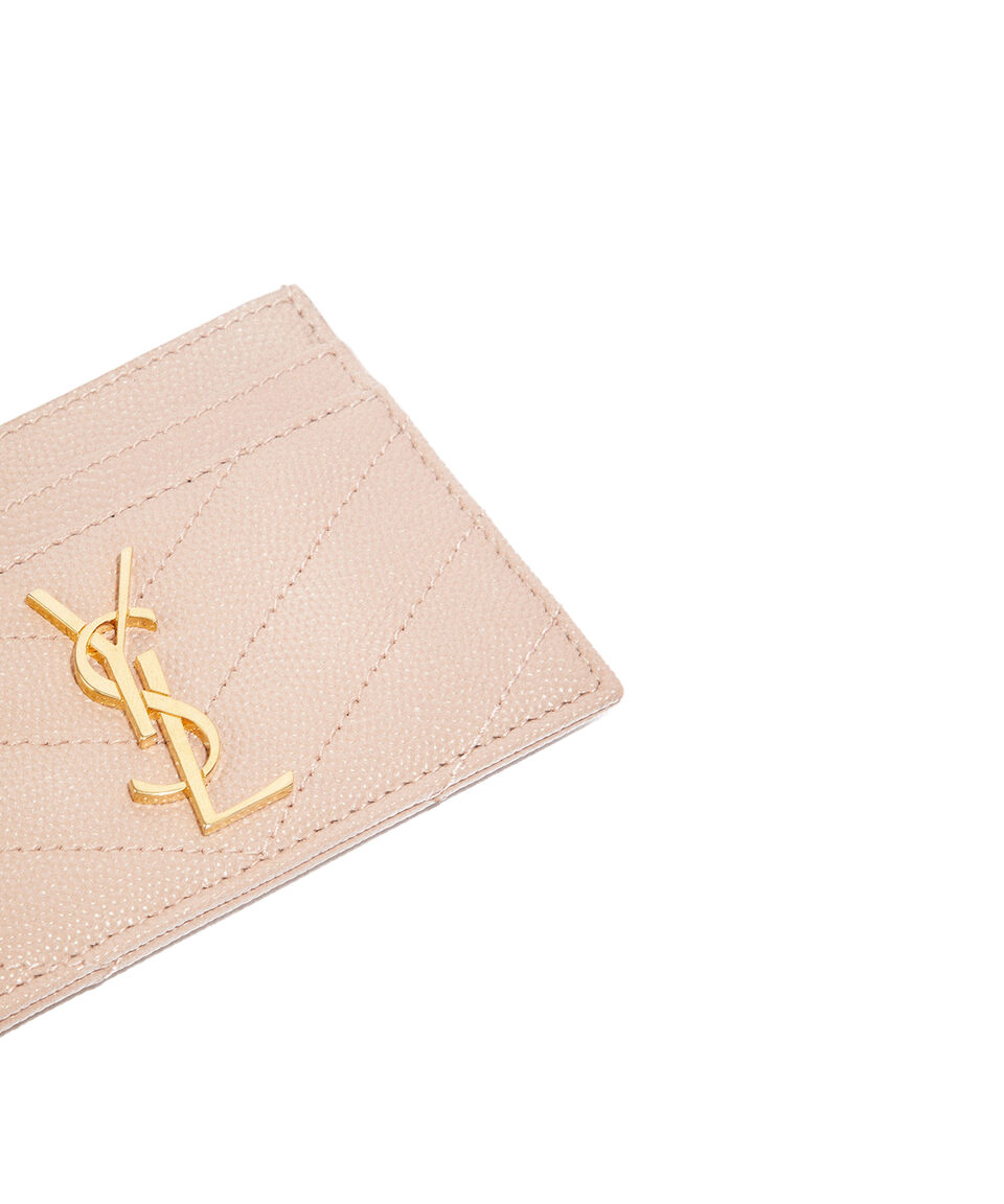 Saint Laurent Paris Tarjetero En Piel Mujer