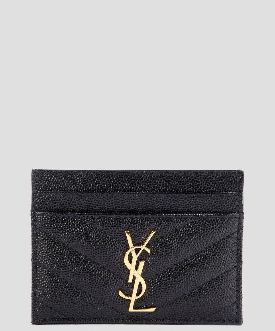 Saint Laurent Paris Tarjetero En Piel Mujer